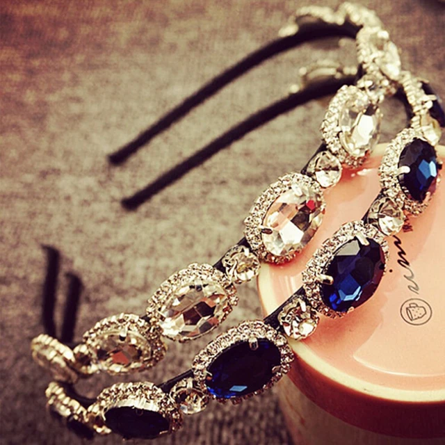 Womens Lady Elegant Luxury Rhinestone Diamond Charm Headbands Wedding