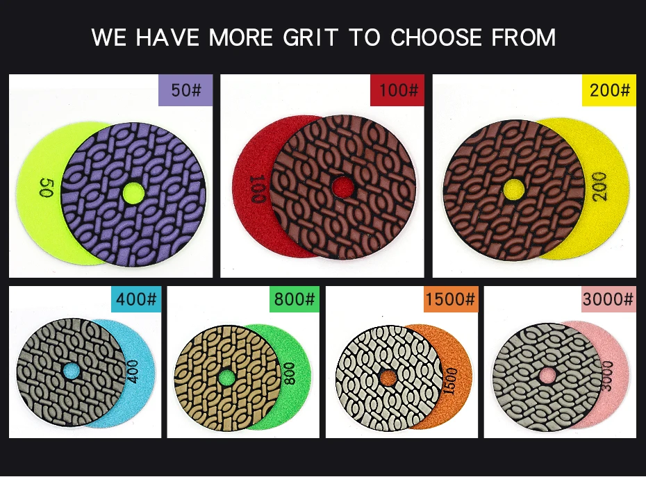 stone dry polishing pads