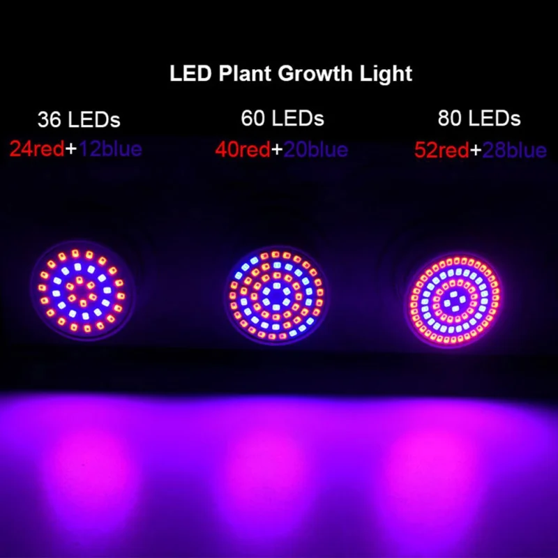 Сеялка овощное растение рост светодиодный растительный свет растущая лампа(5 Вт 80 светодиодный 220 В) растущее освещение США