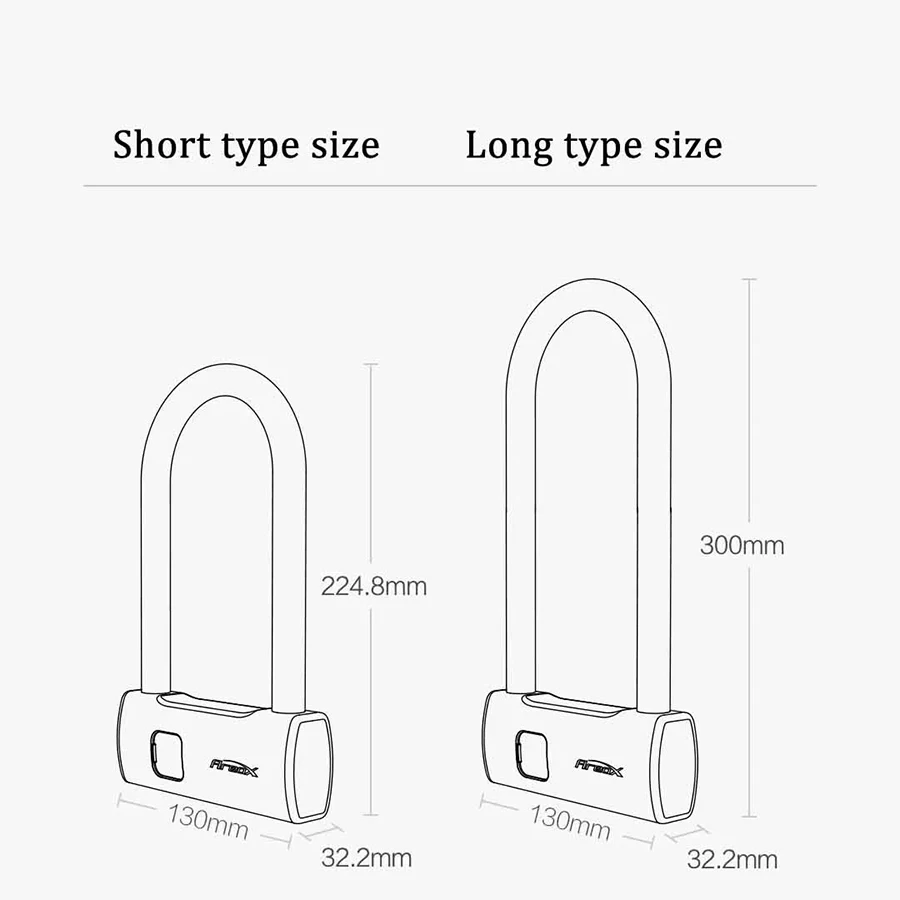 Поделиться с Xiaomi AreoX U8 Смарт отпечатков пальцев u замок Противоугонный велосипед
