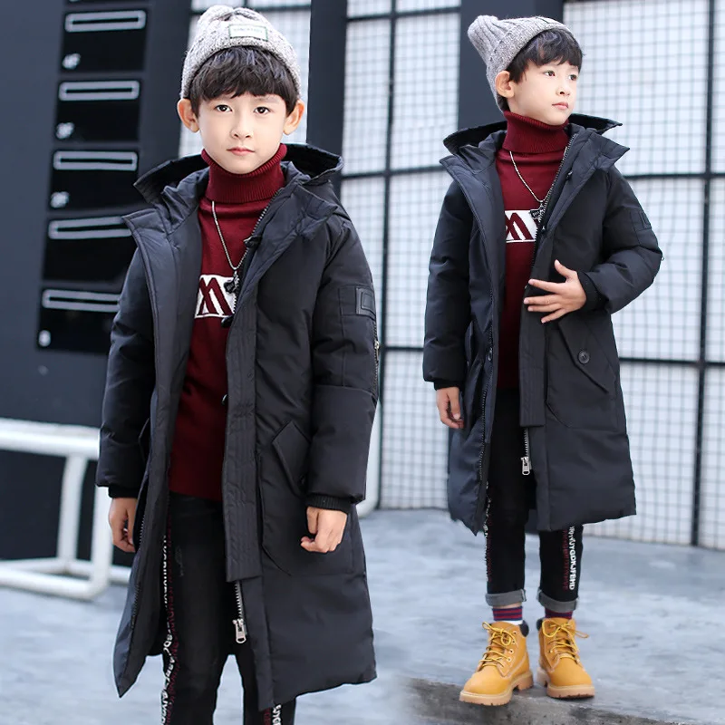 

New -30 Degree Kids Winter Jacket Padded Baby Boy Clothes 2019 Big Boys Warm Winter Coat Thickening Outerwear