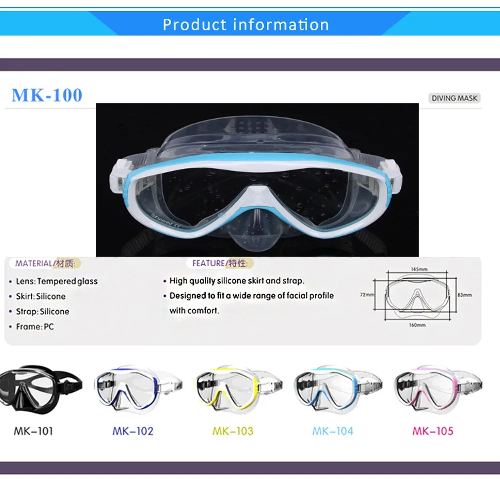 Горячая водные спортивные тренировочные очки для дайвинга Анти-туман оборудование для подводного плавания безопасный комфортный силиконовый для подводного плавания маска для подводного плавания, ныряния с дыхательной трубкой