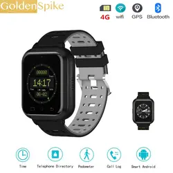 4 г smart watch M1 Android 6,0 MTK6737 4 ядра 1 ГБ/8 ГБ SmartWatch телефон Heart Rate sim-карты Поддержка изменение ремень 18 мм