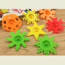 10 шт. Пластиковые Вращающиеся топы, творческие обучающие игрушки для детей, детские спиннинговые топы, модели, подарок на день рождения, интерактивный Спорт на открытом воздухе