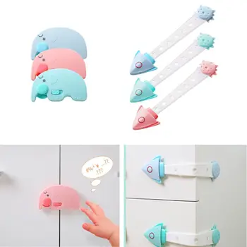 

3pcs/lot Cabinet Door Drawers Refrigerator Toilet Baby Safety Locks for Kids Baby Locks for Children Kids Baby Safety Locks