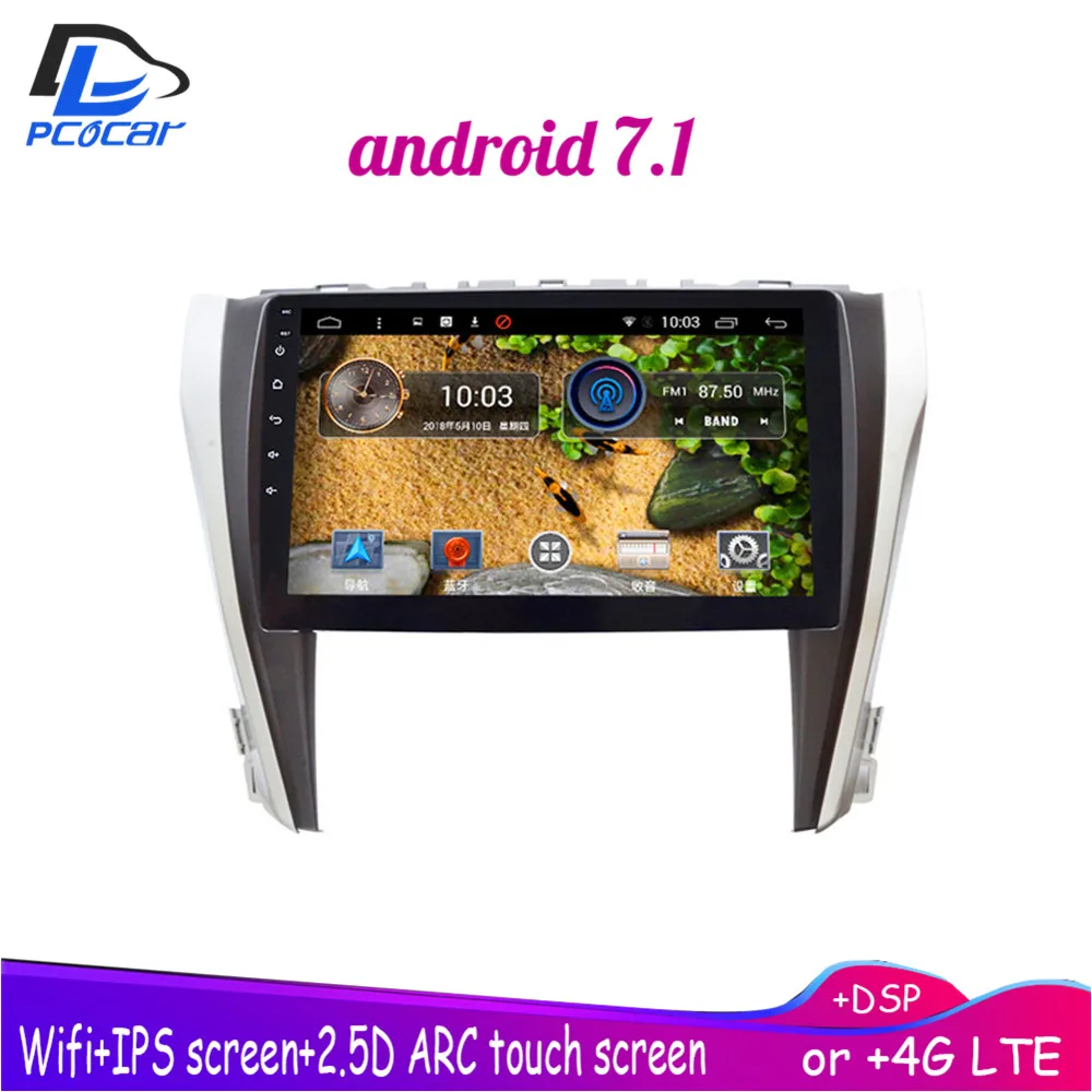4G LTE Android 8 1 Автомобильный gps мультимедийный видео радио плеер в тире для toyota Camry 2015
