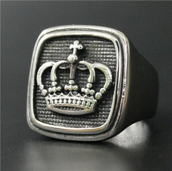2016 Popular King Crown Ring 316l Stainless Steel Jewelry Cool Fashion