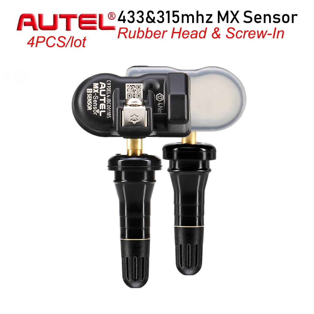 4pcs Autel Mx Sensor Rubber Head 433mhz 315mhz Tyre Pressure Sensor