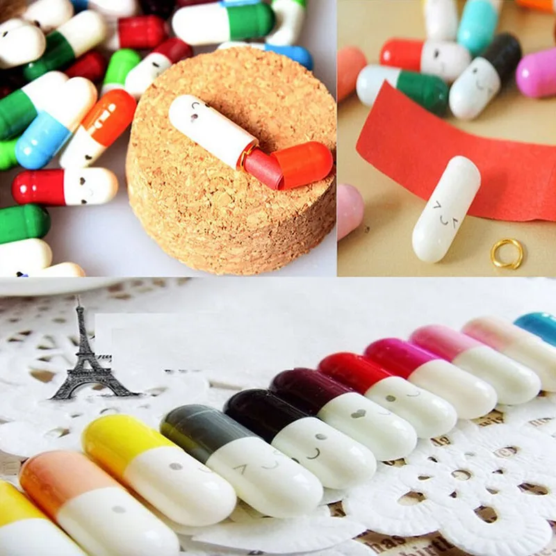 50 шт. креативные таблетки для любви, Подарочные рулоны, таблетки для желаний, бутылочки для желаний, капсулы, loveletterheadstadierypaper, конверты, случайный цвет