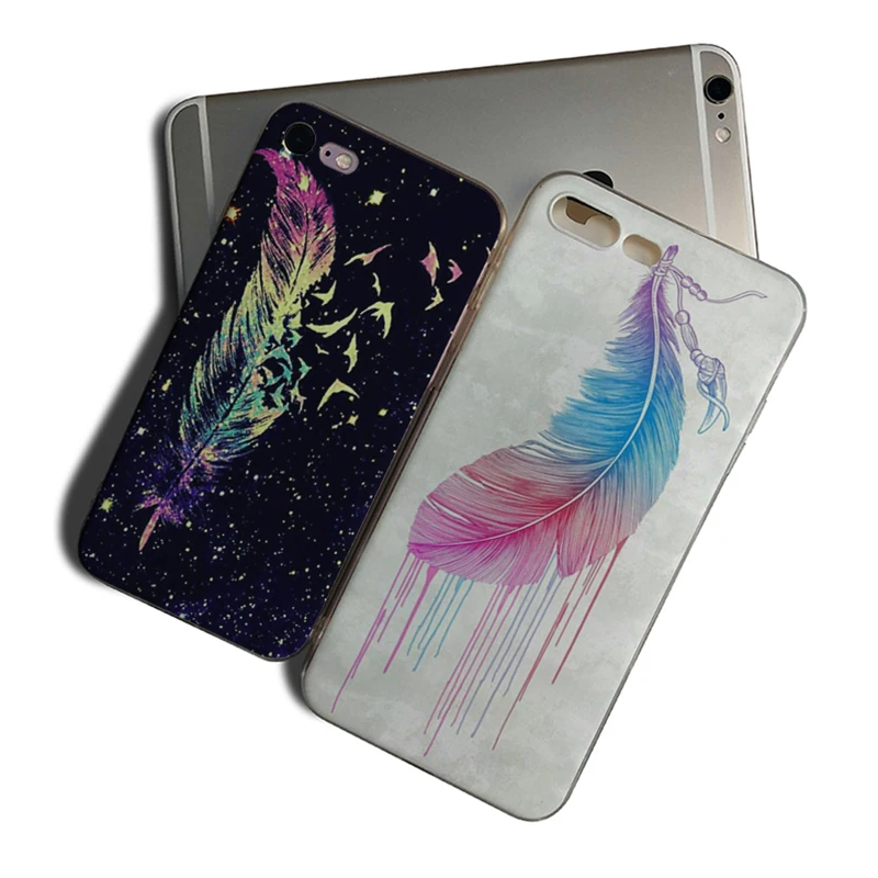 

IMIDO feather Case Soft Silicone Cellphones For Iphone 6 6S 6PLUS 6S PLUS 7 8 7PLUS 8PLUS X XS XR XSMAX 5 5S SE