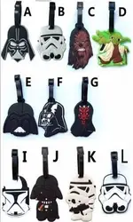 Аксессуары для путешествий, чемодана, бирка Star Wars, милая версия белой пешки, пистолет, багажная бирка, переносная бирка