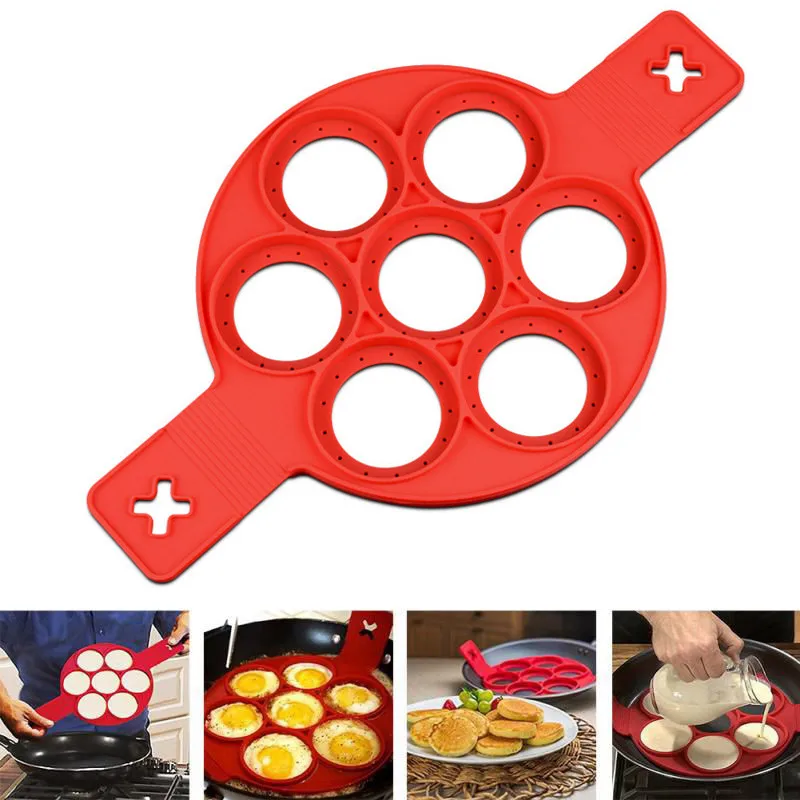 Non Stick Flippin' Fantastic Easy Pancake Pan Flip Perfect Breakfast