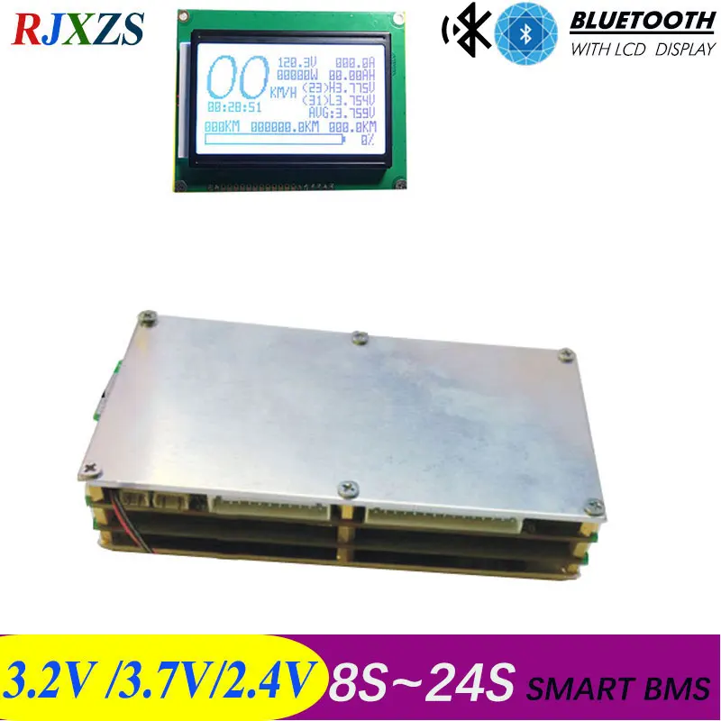 8S to 24S new DIY Lifepo4 li-ion 50A/80A/100A/110A/120A smart bms pcm with android Bluetooth app | Электронные компоненты и