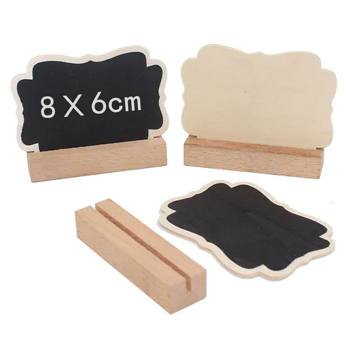 5pcs/Lot Cute Butterfly Wooden mini blackboard with card slot For Wedding Party Decorations chalkboards Message board supplies Karachi