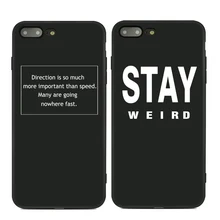 Serie de frases 6 carcasa para iPhone 6 DE TELÉFONO 6s 6 Plus 6s Plus 7 7 Plus funda de silicona suave TPU negro esmerilado pintado de alta calidad