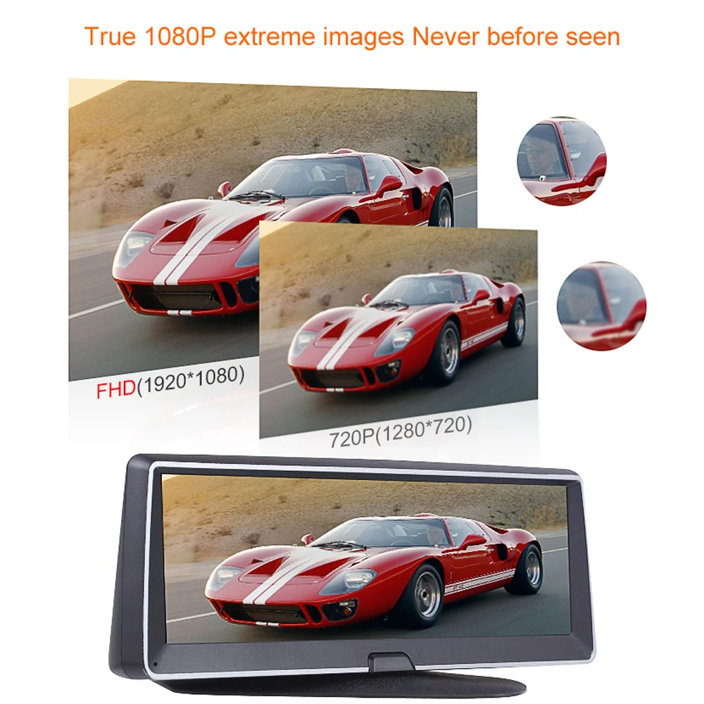 Автомобильный видеорегистратор Yantu 8 0 &quotс GPS навигацией FHD 1080P Wi Fi дистанционным
