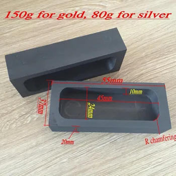 

150g graphite mold casting for gold or silver smelting