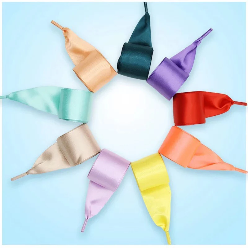 1 Pair Satin Ribbon Silk Shoe laces Outdoor Leisure Shoelaces White Woman Romantic Fashion Shoe laces 80cm/100cm/120cm 1 Pair Satin Ribbon Silk Shoe laces Outdoor Leisure Shoelaces White Woman Romantic Fashion Shoe laces 80cm/100cm/120cm