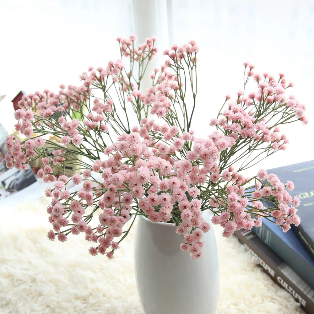 

Babysbreath artificial flower Silk Fake Flowers Floral Wedding Bouquet Party Decors flores artificiais