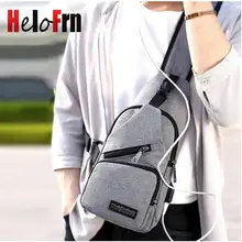 HeloFrn мульти карман на плечо Мужская нагрудная сумка поясная сумка Подростковая сумка "Почтальон" на ремне поясная сумка мужская женская usb зарядка сотовый телефон