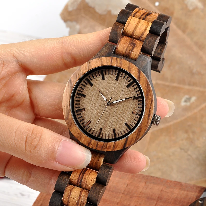 Personalized Wood Watches for Men Engraved Anniversary Gift Groomsmen Gift Family Present for Father