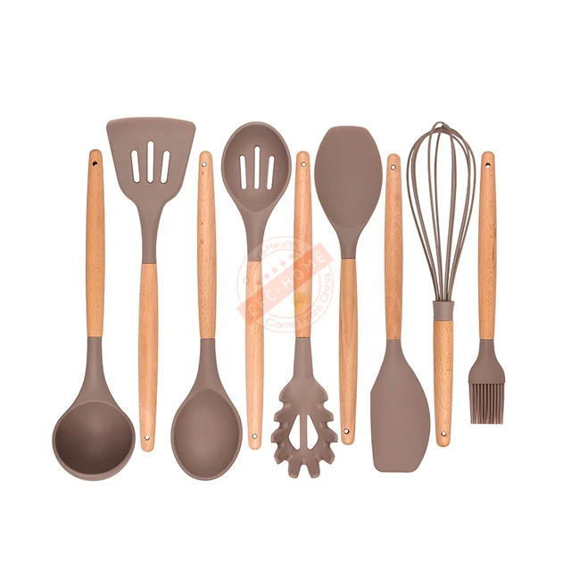 Buy Premium Silicone Cooking Utensil Set 9 Piece Home