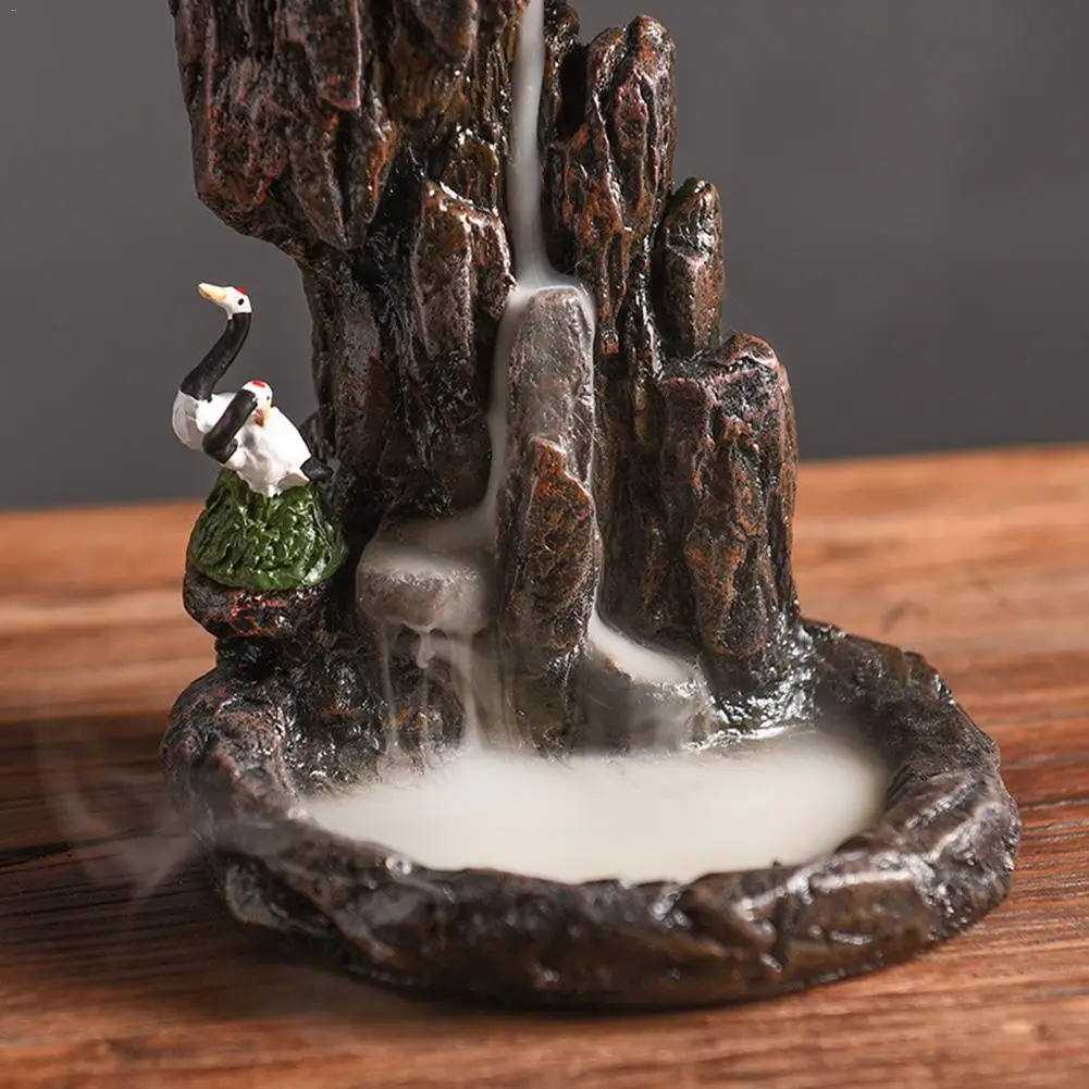 Backflow Incense Burner Mountain River Handicraft Incense Holder Innovative Ceramic Aromatherapy Stove Decoration Incense Holder