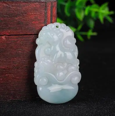 Натуральный жадеид Китайский Зодиак нефрит кулон знаки китайского зодиака пересылка jade Yu Pei ожерелье кулон