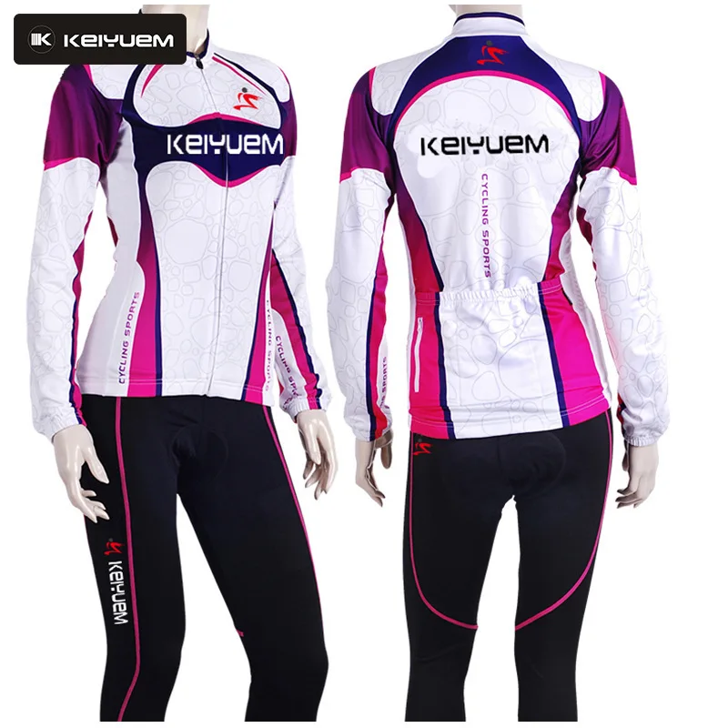 Buy 2016 New Women's Lycra Breathable Winter Thermal Cycling Clothing Sets Long