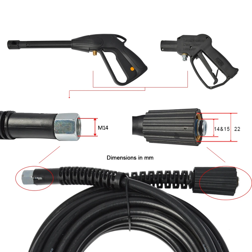 Шланг для мойки высокого давления шланг очистки воды 10 м * 160 бар Huter IPC Hammer Kohler