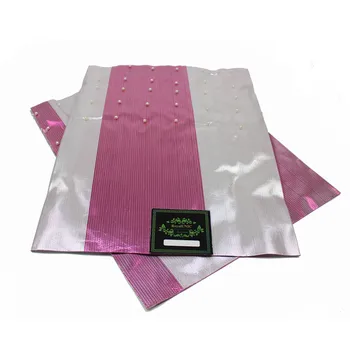 

SL-1543 Latest design Multicolour SEGO african sego headtie with beads Gele Wrapper 2pcs/set used for party COLOUR3
