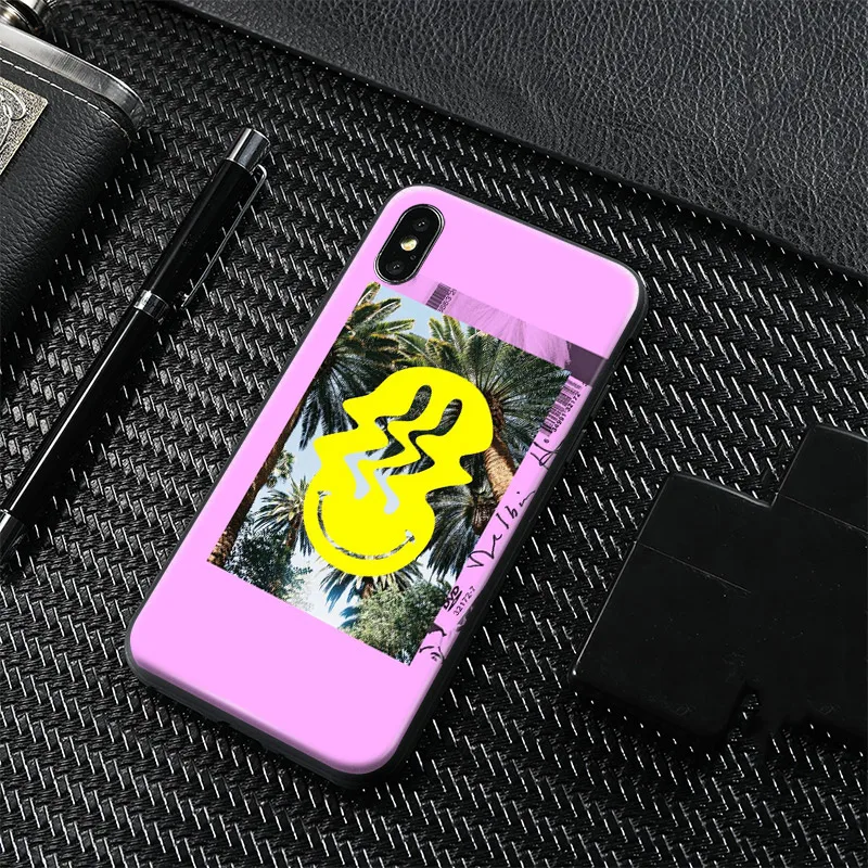 

Pink Fashion Hipster smile Soft Silicone Phone Case Cover Shell For Apple iPhone 6 6s 6Plus 6sPlus 7 8 7Plus 8Plus X