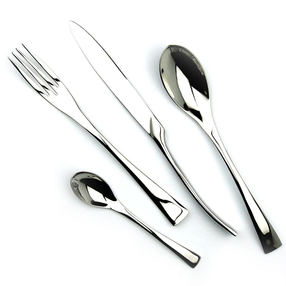 11-JANKNG-4Pcs-Lot-Black-Stainless-Steel-Dinnerware-Polishing-Cutlery-Set-Kitchen-Tableware-Fork-Steak-Knife-TeaSpoon