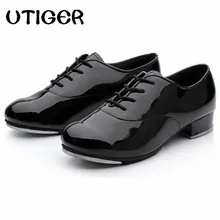 Танцевальная обувь для взрослых, мужчин, детей, мальчиков, кожа или ПУ, оксфорды на шнуровке, танцевальная обувь для девочек и женщин, танцевальная обувь WD194