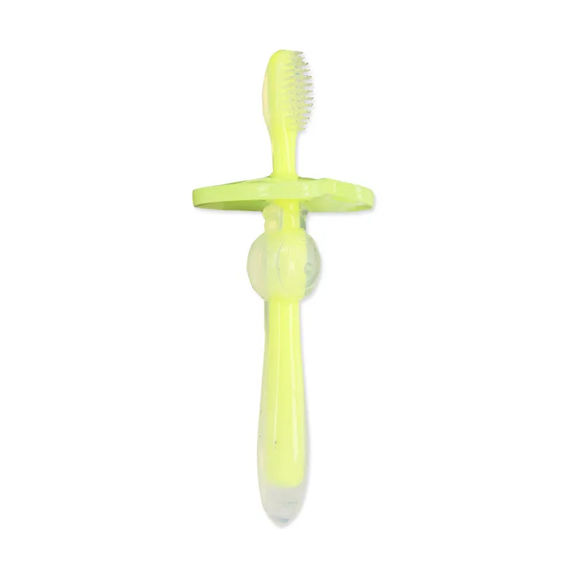Baby Silicone Toothbrush Kid Teething Teether Children Dental Oral Care Tooth Brush Tool Soft Toothbrush Safe Bendable baby care (8)