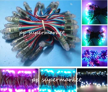 

12mm WS2811 IC Full Color Pixel LED Module Light DC 5V input IP68 waterproof RGB color Digital LED Pixel Light