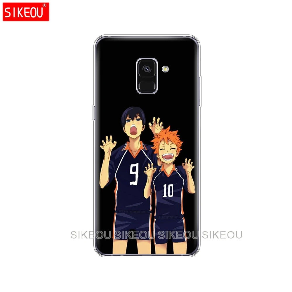 Силиконовый чехол для телефона Samsung Galaxy A6 A8 2018 A3 A310 A5 A510 A7 2016 2017 Haikyuu Hinata атаки аниме