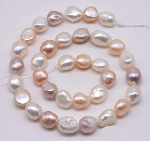

Wholesale Multicolor Pearls Jewellery,10-11mm Baroque Nuggle Real Freshwater Pearl Loose Beads,15inches One Full Strand