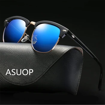 

ASOUZ 2019 new fashion oval men's sunglasses UV400 classic retro brand designer design ladies glasses UV400 driving sunglasses