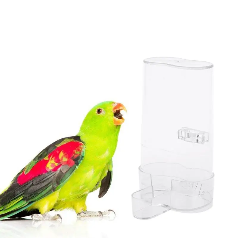 Automatic Pet Bird Feeder Parrot Water Feeding Drinker Clip Cage