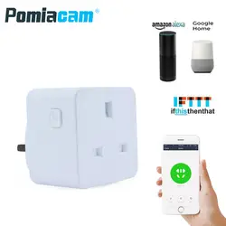 ST13 Smart мощность разъем 16A Великобритания Plug Вт 2000 Вт Поддержка wi fi дистанционное управление сроки разъем AC100-240V50/60 Гц поддержка Alexa/Google