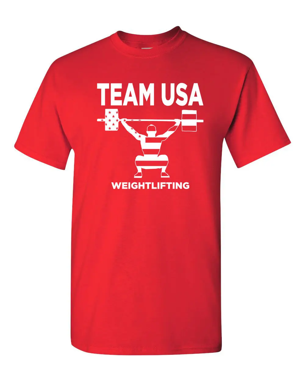 الاثقال فريق USA الولايات المتحدة الأمريكية الرجال المحملة قميص 1471