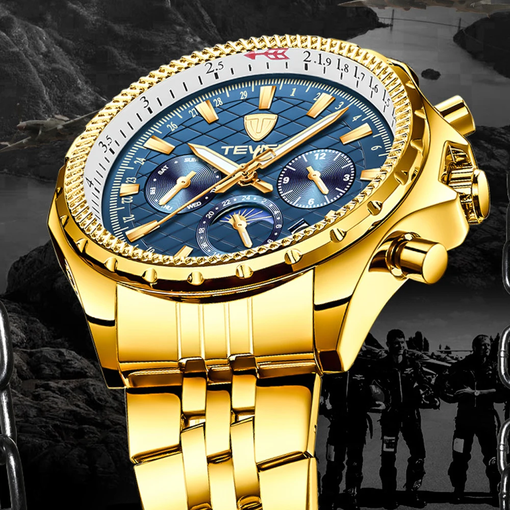 

Tevise Luxury Brand Men's Watches Automatic Mechanical Watches for Men Waterproof Male Self-winding Wristwatch Relogio Masculino
