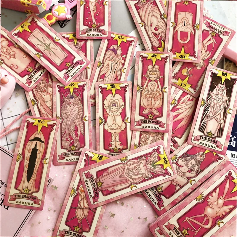 1 комплект Аниме Cardcaptor Sakura Clow Card Косплей Prop KINOMOTO SAKURA Card Captor карты с Сакурой Таро 56 шт