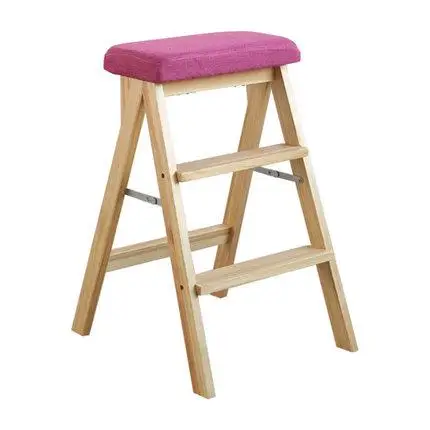 Ступенчатый табурет, складная кухонная скамейка, многофункциональная скамейка, для дома, твердая древесина, креативная, высокая скамейка, для помещений, лестница, стул, барный стул - Цвет: style 9