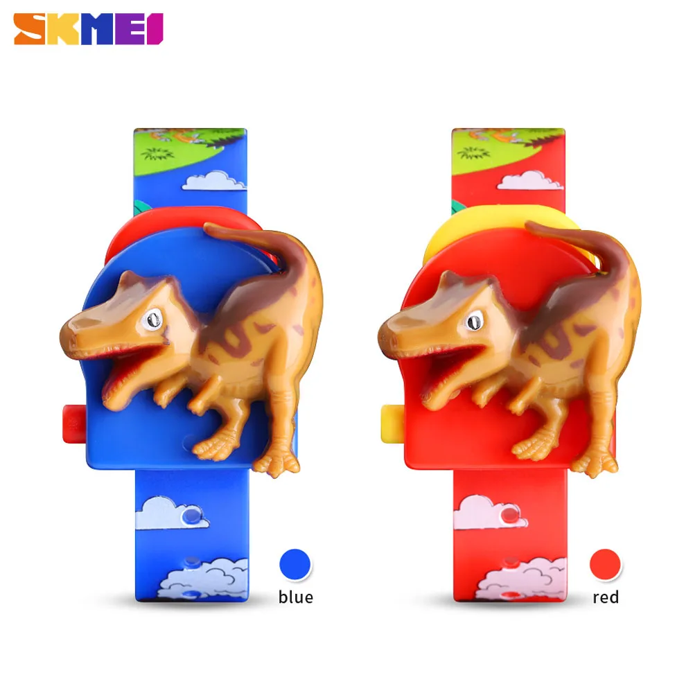 SKMEI Fashion Creative Dinosaur Shape Kids Watches Digital Children Wrist Watches For