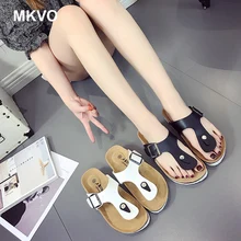 Босоножки на платформе женская обувь плоской подошве Zapatillas