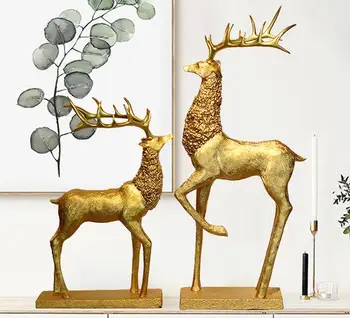 

17.5*9*34CM Creative elk animal women mannequin body home crafts decorations ornaments Wedding clothing store Resin 2PC/LOT A165