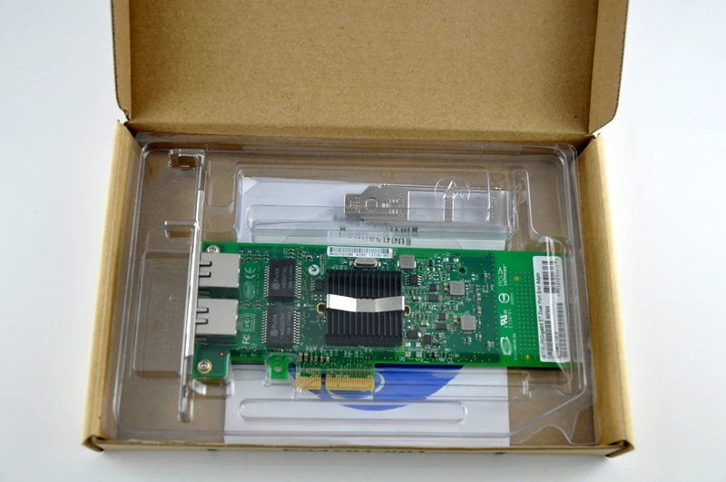 82576EB набор микросхем с двумя портами PCIe X4 гигабитный адаптер сервера E1G42ET 1