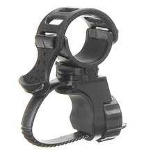 360 Swivel Bicycle Cycle Bike Front Torch Mount LED Head Light Holder Clip Rubber For 20-45mm Diameter Flashlight